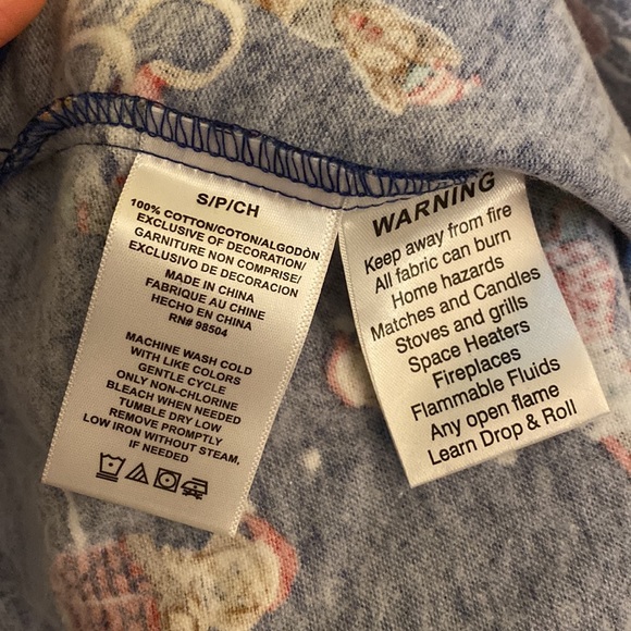 NWT Lanz of Salzburg lace long flannel cotton nightgown christmas holiday print - Picture 13 of 17